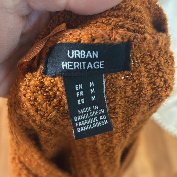 Urban Heritage Cardigan Sweater Burnt Orange Sz Small - Picture 6 of 6